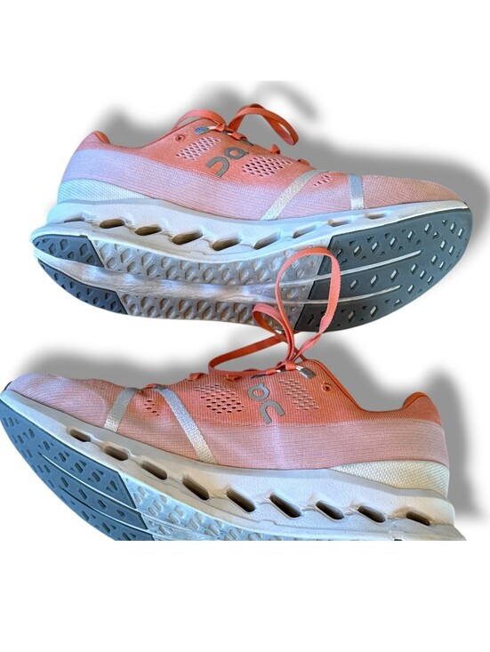 On Cloudsurfer Flame Orange White Athletic Running Shoes Sneakers Men’s Size 10 main image 5
